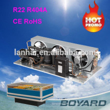 R404A r22 unidad frigorífica exterior reemplazar portador compresador de pecho congelador refrigerador refrigerador para carne congelada